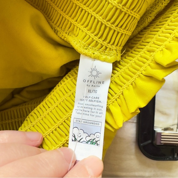 NWT OFFLINE by Aerie Real Me Running High Waist Smocked Running Shorts XL - Picture 6 of 7